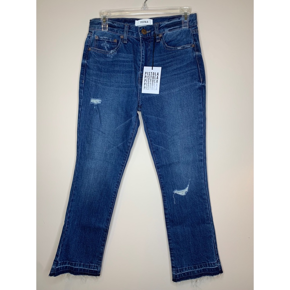 NWT Pistola Lennon Hi-Rise Cropped Boot Cut Jeans